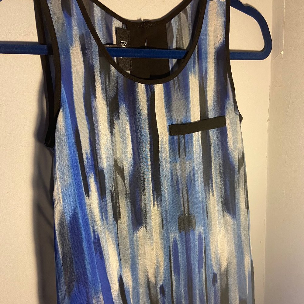 BCX Blue Patterned Blouse